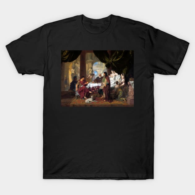 Cleopatra’s Banquet by Gerard de Lairesse T-Shirt by academic-art